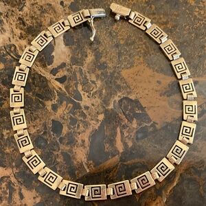 14 kt Yellow Gold Greek Key Bracelet Size US 7.5”